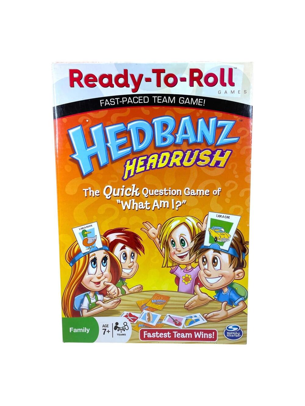 Hedbanz Headrush Game New Open Box Complete Team Game Age 7+